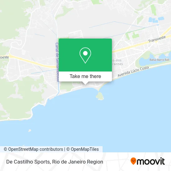 De Castilho Sports map