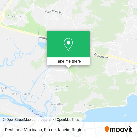 Destilaria Maxicana map