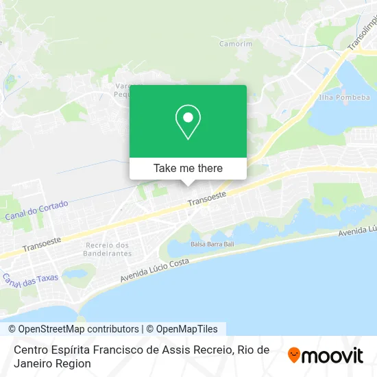 Centro Espírita Francisco de Assis Recreio map