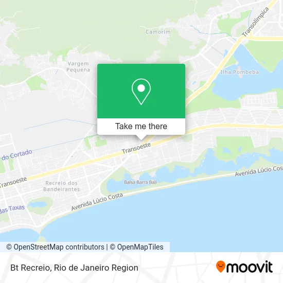 Bt Recreio map