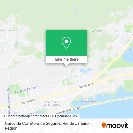 Ourovida Corretora de Seguros map