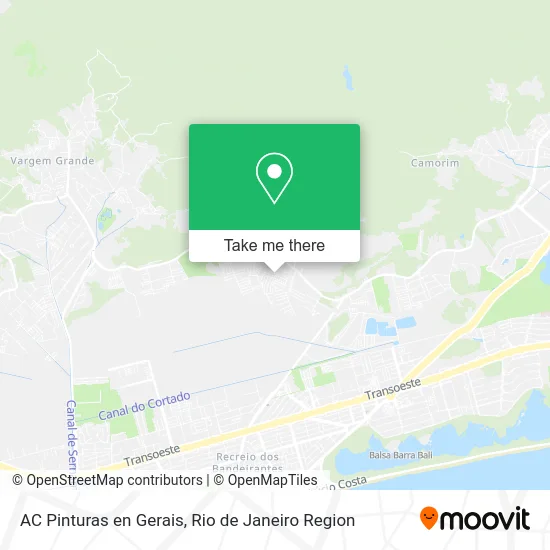 AC Pinturas en Gerais map