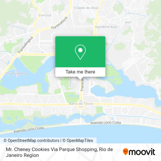 Mr. Cheney Cookies Via Parque Shopping map