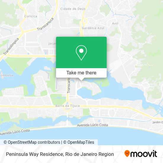 Península Way Residence map