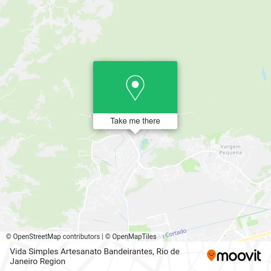 Vida Simples Artesanato Bandeirantes map