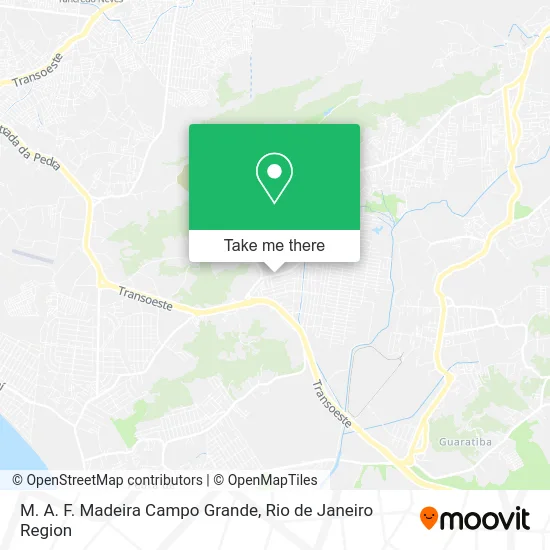 M. A. F. Madeira Campo Grande map