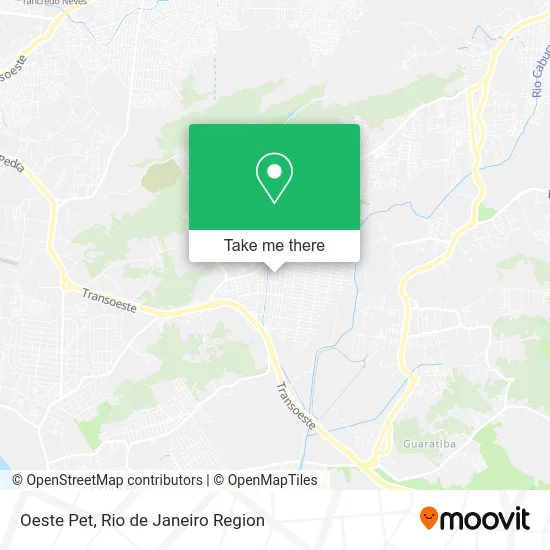 Oeste Pet map