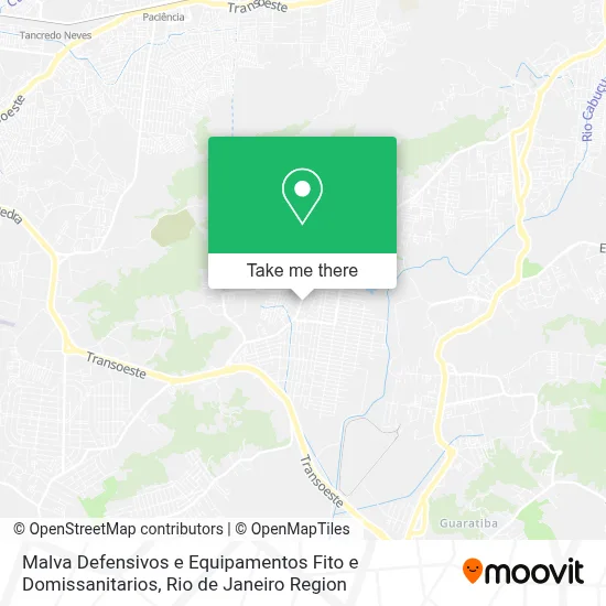 Malva Defensivos e Equipamentos Fito e Domissanitarios map