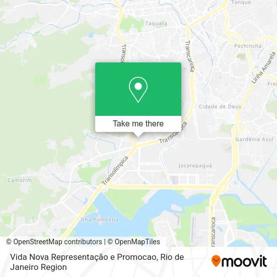 Vida Nova Representação e Promocao map