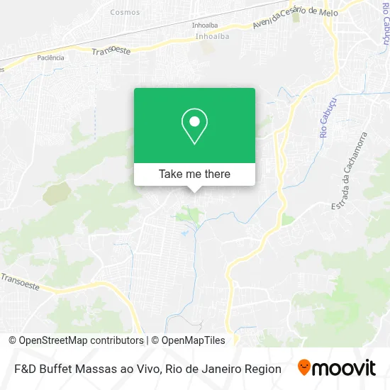 F&D Buffet Massas ao Vivo map