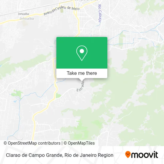 Clarao de Campo Grande map