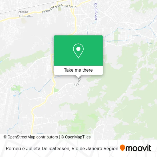 Romeu e Julieta Delicatessen map