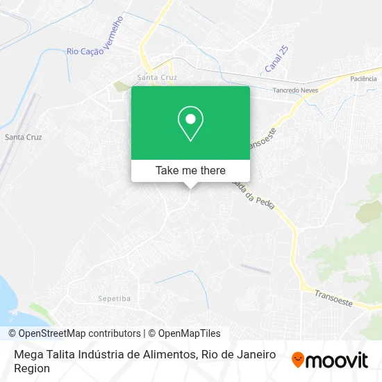 Mega Talita Indústria de Alimentos map