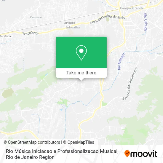 Rio Música Iniciacao e Profissionalizacao Musical map