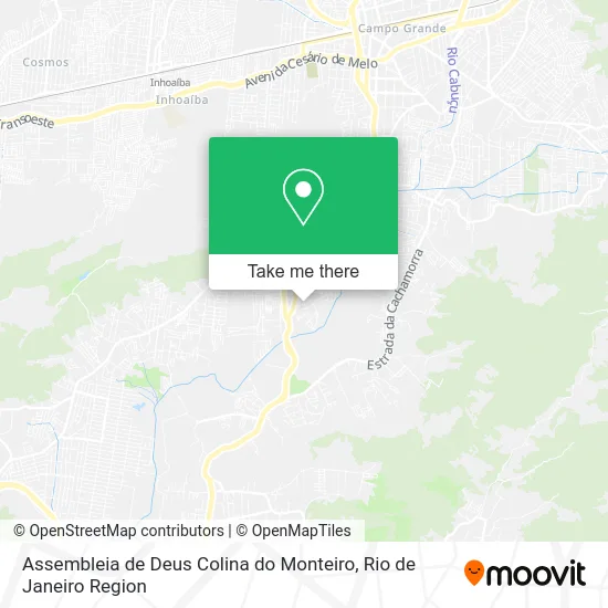 Assembleia de Deus Colina do Monteiro map