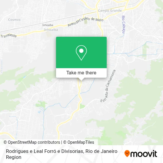 Rodrigues e Leal Forró e Divisorias map