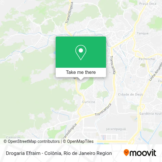 Drogaria Efraim - Colônia map