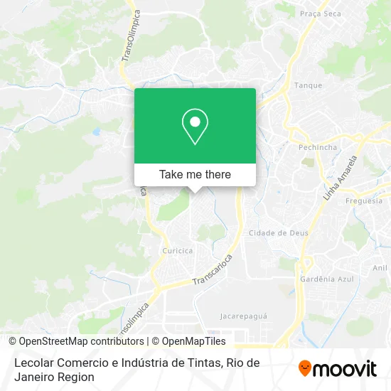 Lecolar Comercio e Indústria de Tintas map