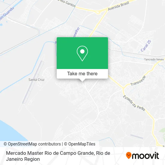 Mercado Master Rio de Campo Grande map