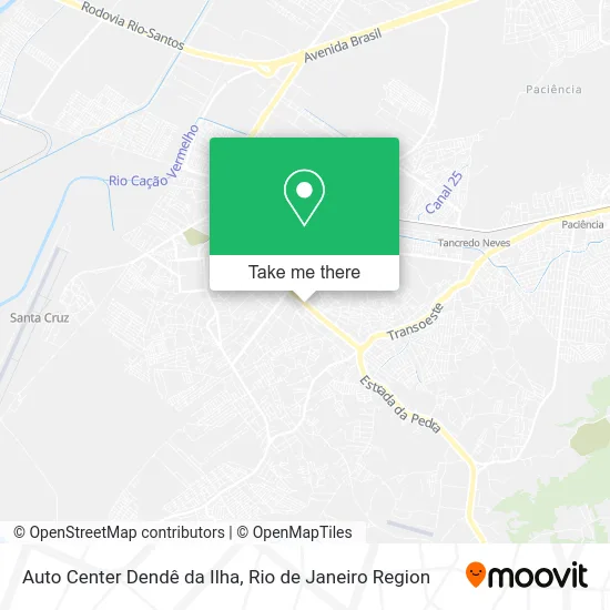 Auto Center Dendê da Ilha map