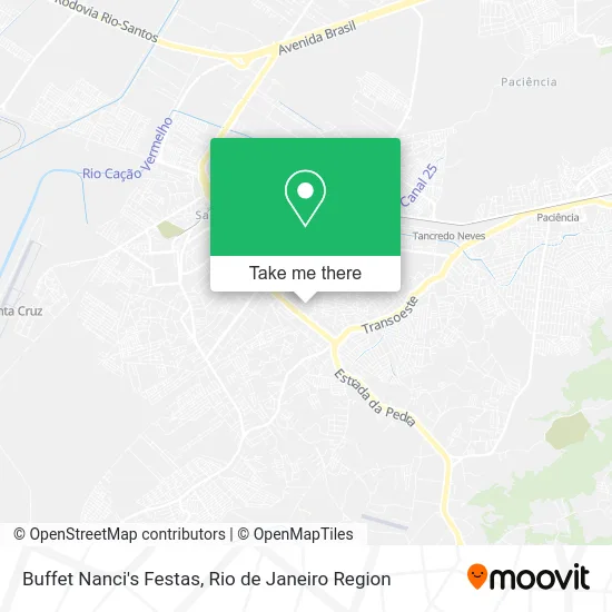 Buffet Nanci's Festas map