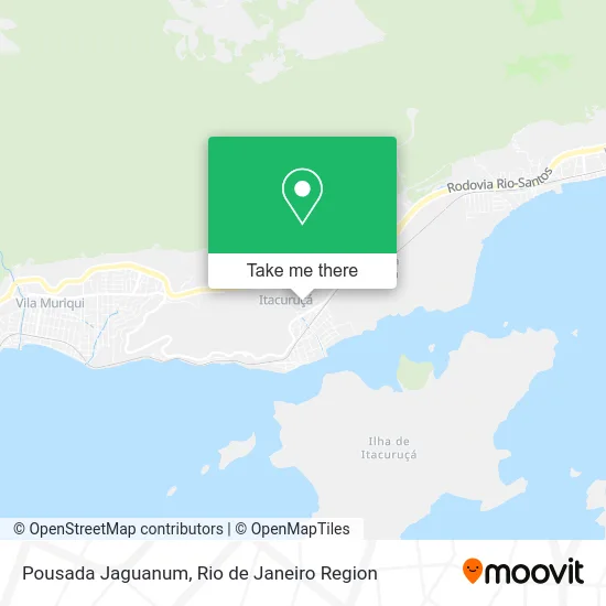 Pousada Jaguanum map