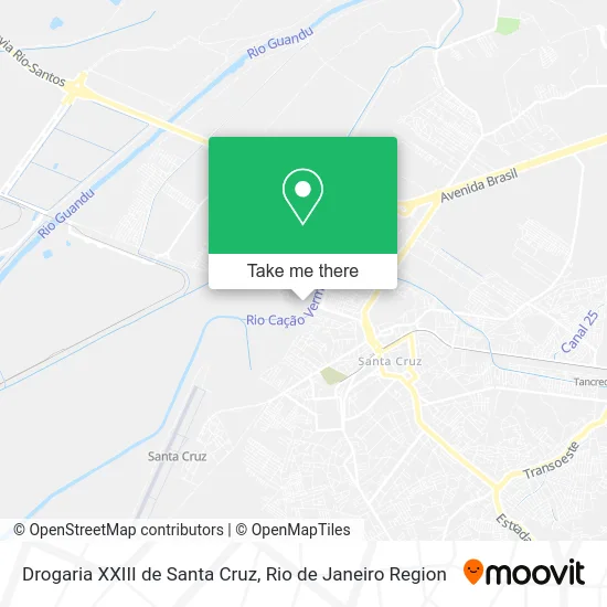 Drogaria XXIII de Santa Cruz map