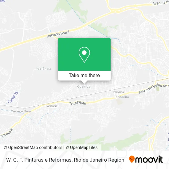 W. G. F. Pinturas e Reformas map