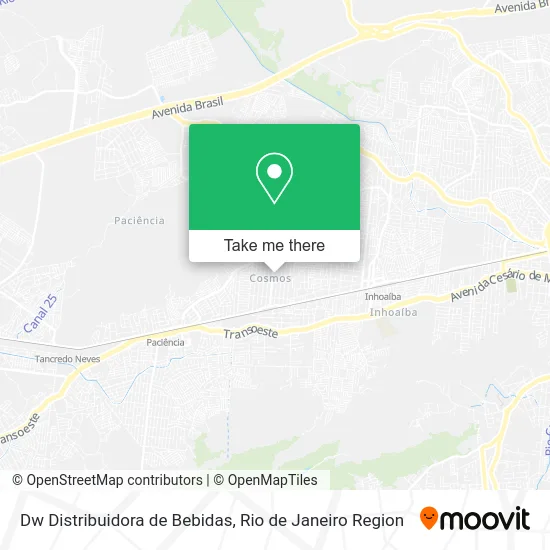 Dw Distribuidora de Bebidas map