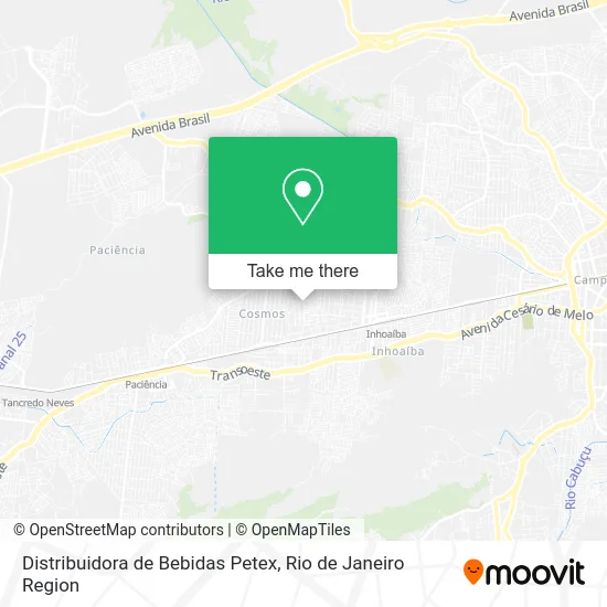 Distribuidora de Bebidas Petex map