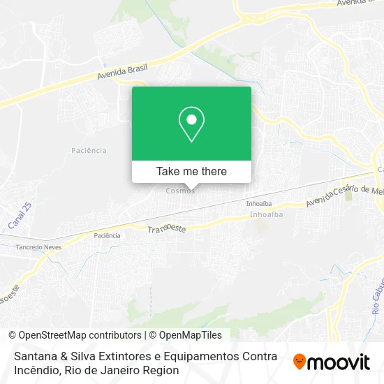 Santana & Silva Extintores e Equipamentos Contra Incêndio map