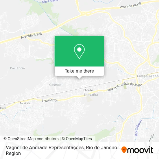 Vagner de Andrade Representações map