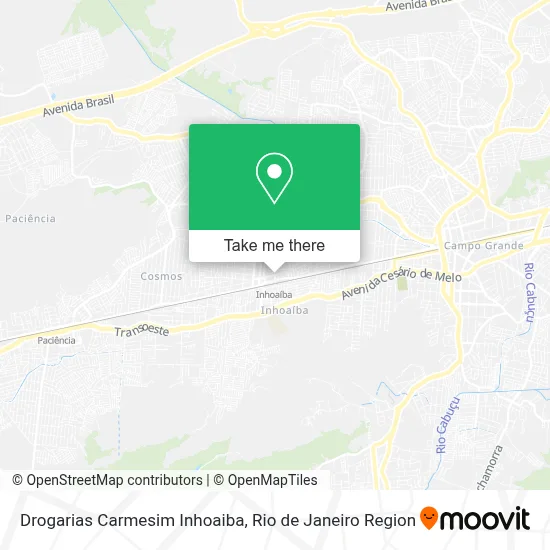 Drogarias Carmesim Inhoaiba map