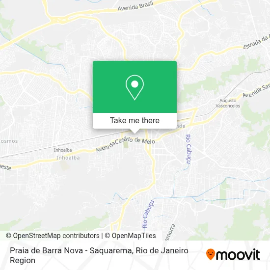 Praia de Barra Nova - Saquarema map