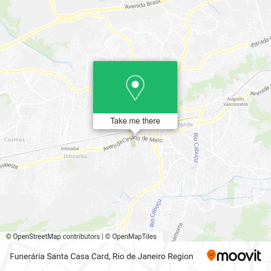 Funerária Santa Casa Card map
