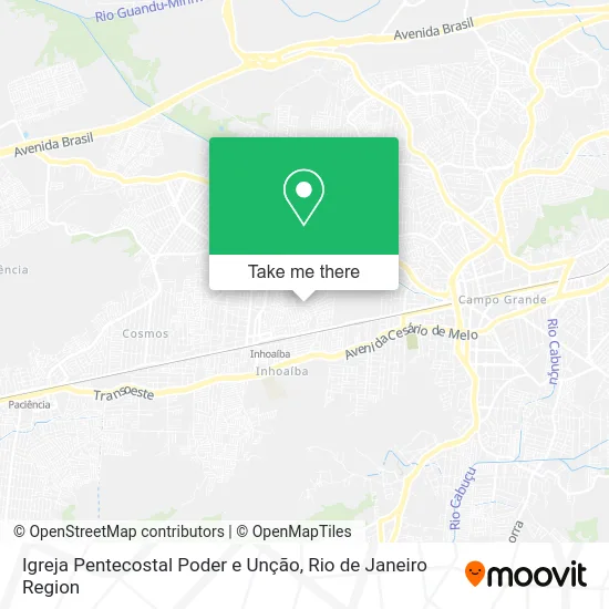 Igreja Pentecostal Poder e Unção map