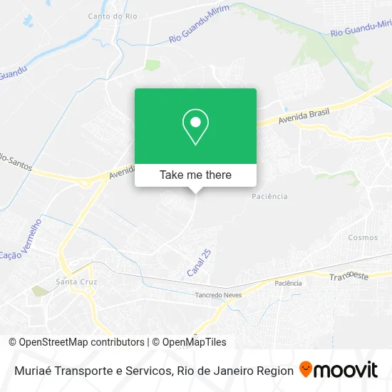 Muriaé Transporte e Servicos map