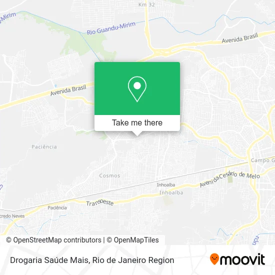 Drogaria Saúde Mais map