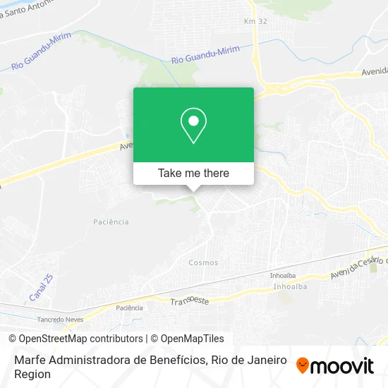 Marfe Administradora de Benefícios map
