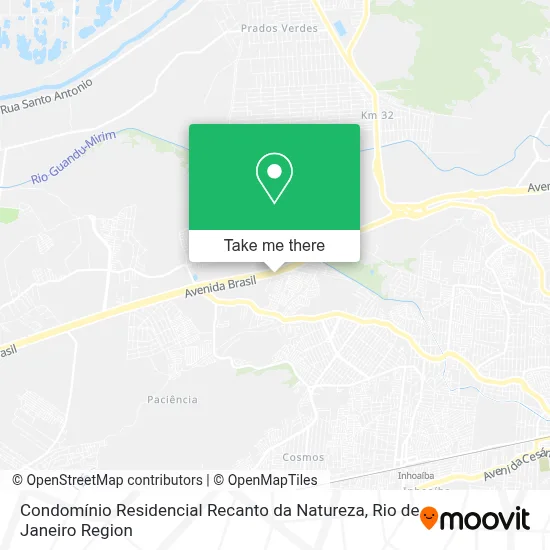 Condomínio Residencial Recanto da Natureza map