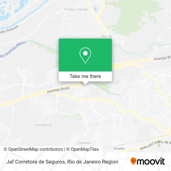Jaf Corretora de Seguros map