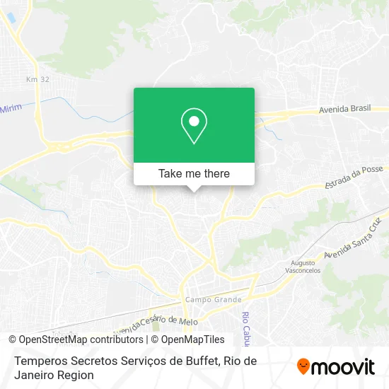 Temperos Secretos Serviços de Buffet map