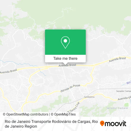 Rio de Janeiro Transporte Rodoviário de Cargas map
