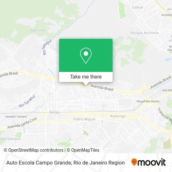 Auto Escola Campo Grande map
