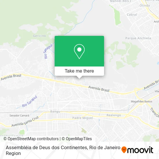 Assembléia de Deus dos Continentes map