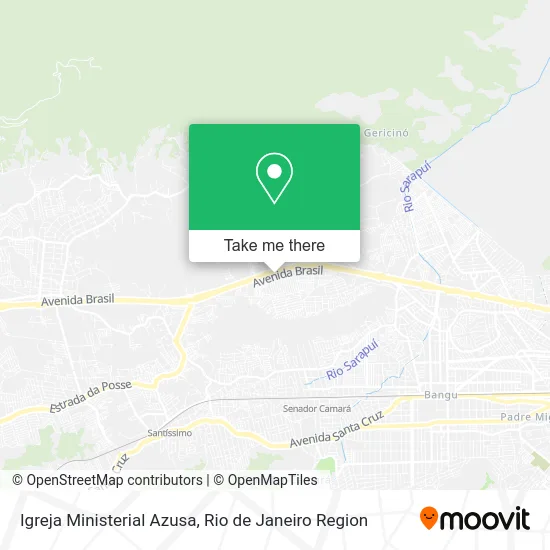 Igreja Ministerial Azusa map