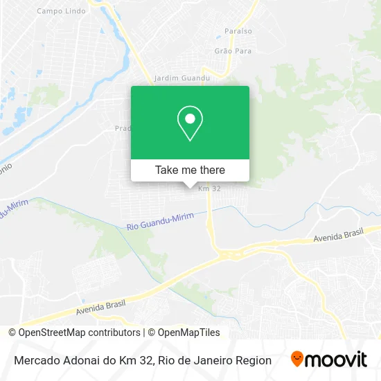 Mercado Adonai do Km 32 map