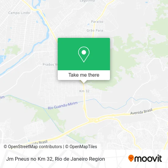 Jm Pneus no Km 32 map