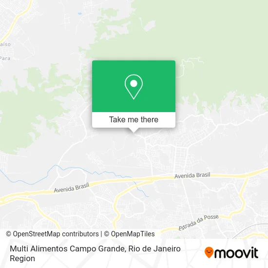 Multi Alimentos Campo Grande map