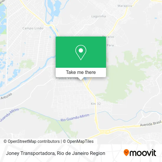 Joney Transportadora map